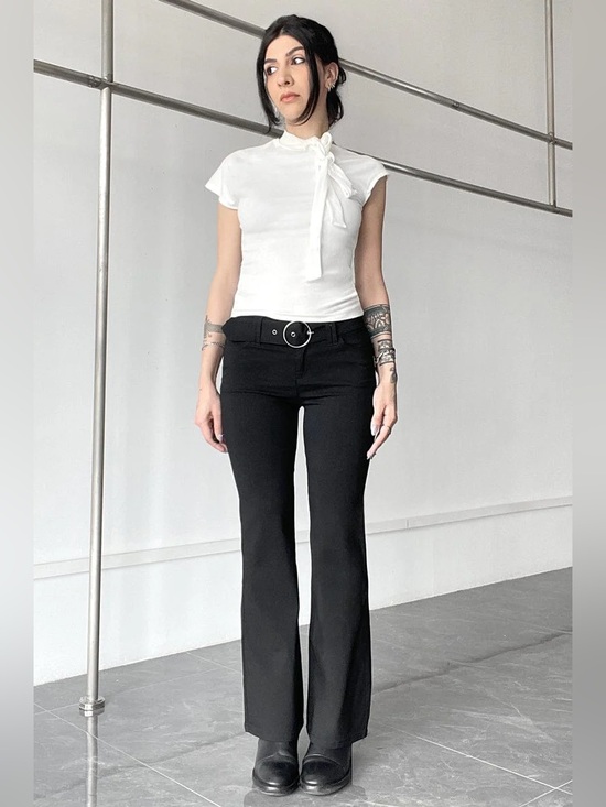 Noctex Pants - NWOT Noctex Leo Pants Black Y2K Style Pants Size S